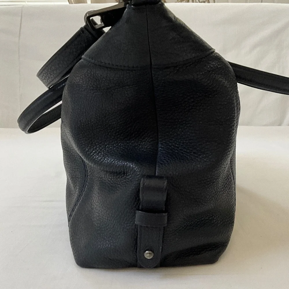 COACH Lennox 2Way Leather Tote Satchel Blue